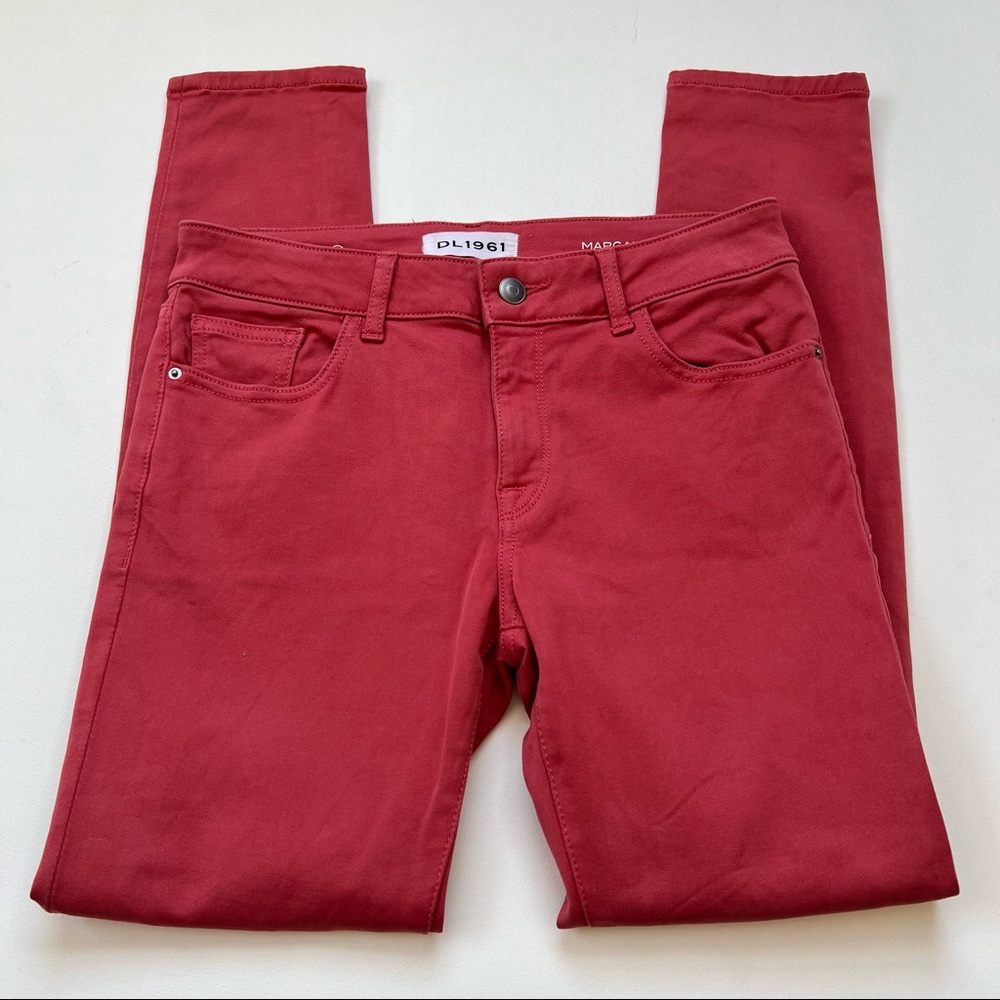 DL1961 Margaux Instasculpt Ankle Skinny Jeans Dusty Pink Malt Color Size 27